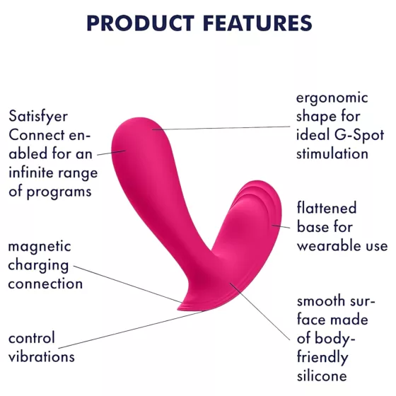 Satisfyer Top Secret - App-controlled vibrator (pink)