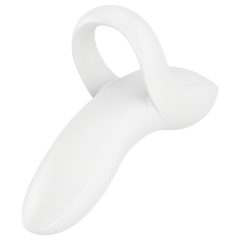   Satisfyer Bold Lover - Rechargeable Waterproof Finger Vibrator (White)