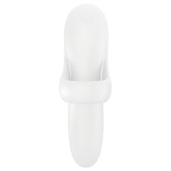   Satisfyer Bold Lover - Rechargeable Waterproof Finger Vibrator (White)