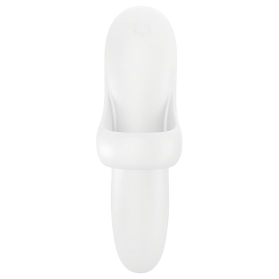 Satisfyer Bold Lover - Rechargeable Waterproof Finger Vibrator (White)