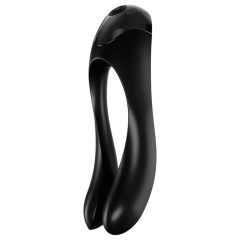  Satisfyer Candy Cane - Rechargeable, Waterproof Dual Vibrator (Black)