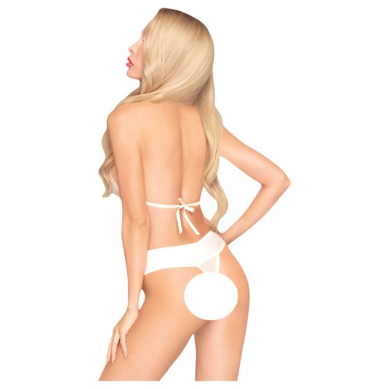 Penthouse Perfect Lover - White Halter Bodysuit