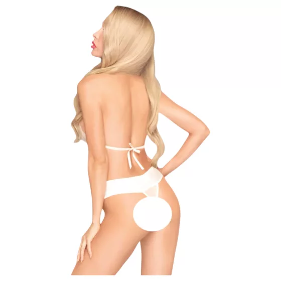 Penthouse Perfect Lover - White Halter Bodysuit - L/XL