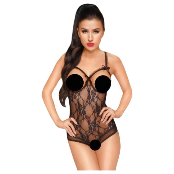 Penthouse Ignite: Open Lace Body (Black)