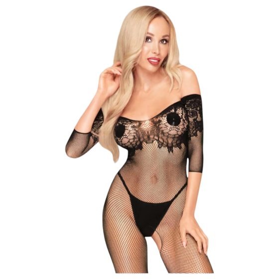 Penthouse High Profile - Floral Carmen Jumpsuit (Black)
