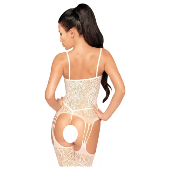 Penthouse Eye of the Storm - Floral Mesh Set (White) - XL