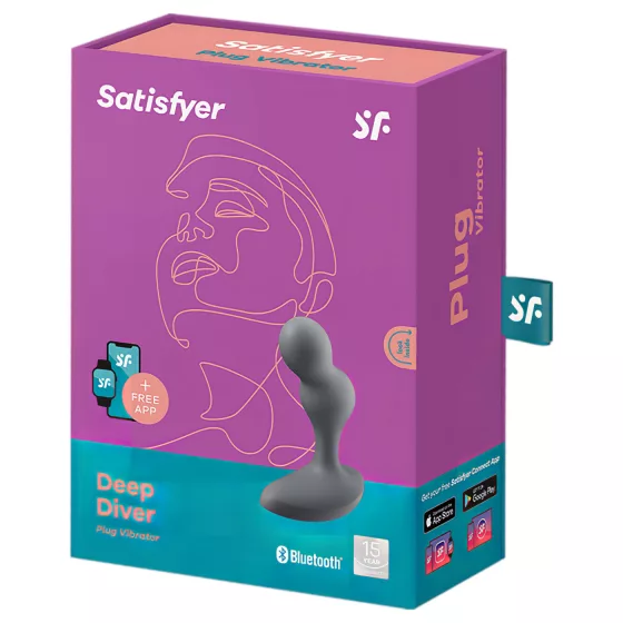 Satisfyer Deep Diver - App-controlled anal vibrator (grey)