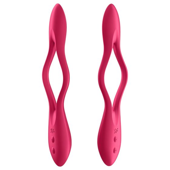 Satisfyer Elastic Joy - Red Rechargeable Flexible Couple's Vibrator