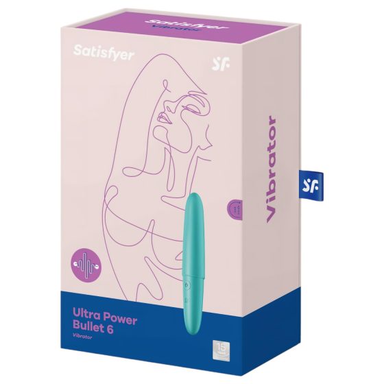 Satisfyer Ultra Power Bullet 6 - Waterproof Vibrator (Turquoise)