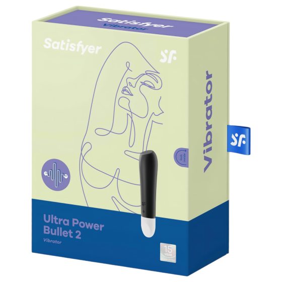 Satisfyer Ultra Power Bullet 2 - Waterproof Vibrator (Black)