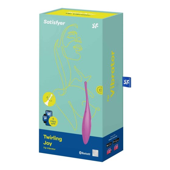 / Satisfyer Twirling Joy - smart, rechargeable, waterproof clitoral vibrator (purple)
