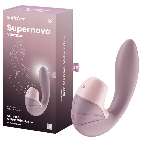 Satisfyer Supernova - rechargeable, air‑pulse 2‑in‑1 vibrator (pink)