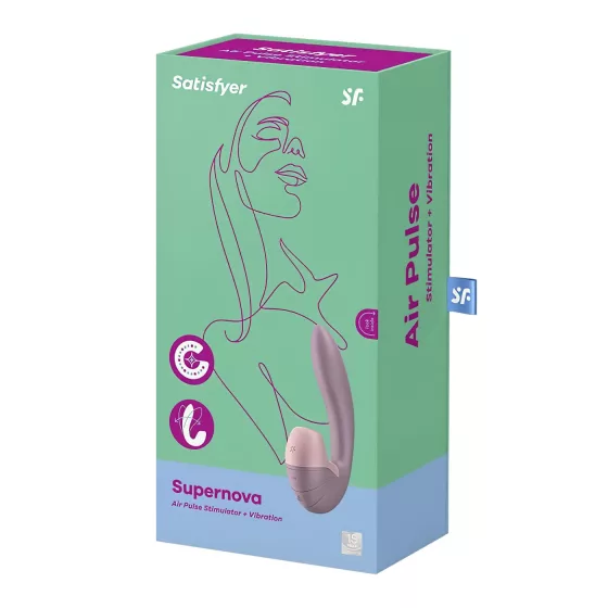 Satisfyer Supernova - Rechargeable Air Pulse 2-in-1 Vibrator (Pink)