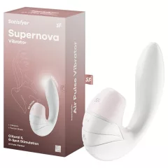   Satisfyer Supernova - rechargeable 2‑in‑1 air‑pulse vibrator (white)