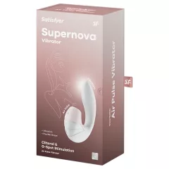   Satisfyer Supernova - rechargeable 2‑in‑1 air‑pulse vibrator (white)
