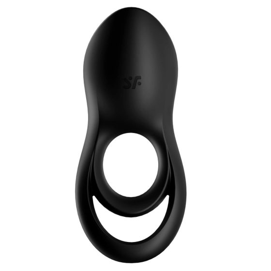 Satisfyer Legendary Duo - battery-operated, waterproof, vibrating penis ring (black)