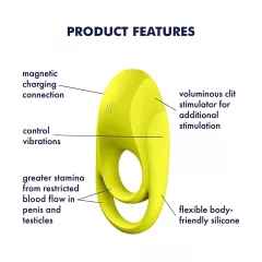 Satisfyer Spectacular - Waterproof Vibrating Ring (Yellow)