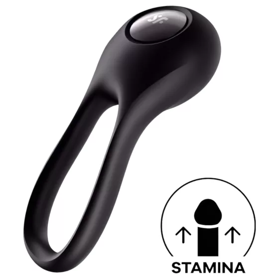Satisfyer Majestic Duo - rechargeable, waterproof cock ring (black)