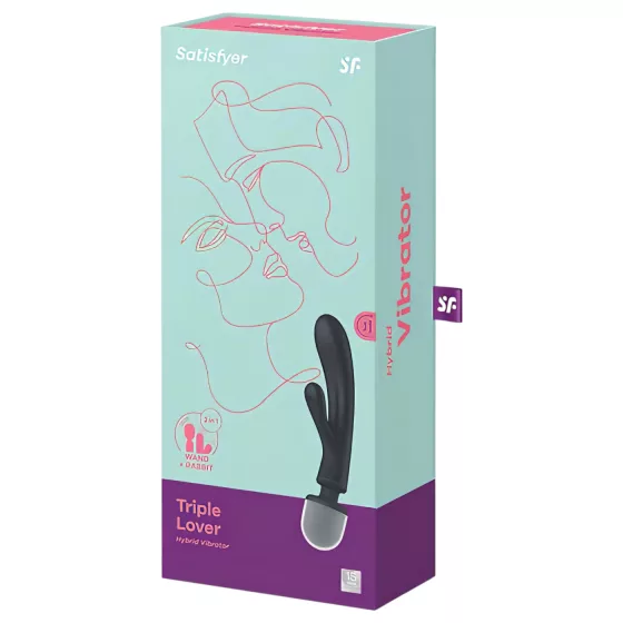 Satisfyer Triple Lover - G-spot and massaging vibrator (black)