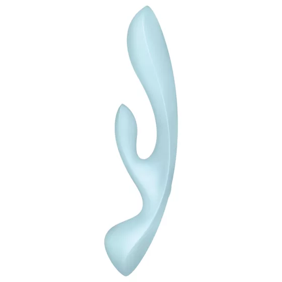 Satisfyer Triple Oh - Rechargeable Clitoral Vibrator with Arm (Blue)