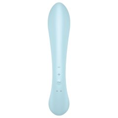   Satisfyer Triple Oh - Rechargeable Clitoral Vibrator with Arm (Blue)