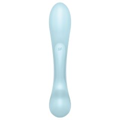   Satisfyer Triple Oh - Rechargeable Clitoral Vibrator with Arm (Blue)