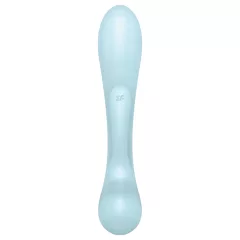   Satisfyer Triple Oh - Rechargeable Clitoral Vibrator with Arm (Blue)