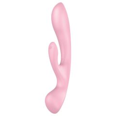   Satisfyer Triple Oh - Rechargeable Pink Vibrator with Clitoral Arm