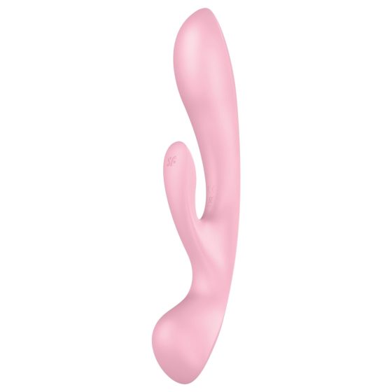 Satisfyer Triple Oh - Rechargeable Pink Vibrator with Clitoral Arm