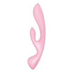 Satisfyer Triple Oh - rechargeable vibrator with wand (pink)