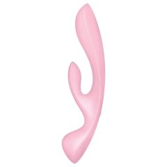   Satisfyer Triple Oh - Rechargeable Pink Vibrator with Clitoral Arm
