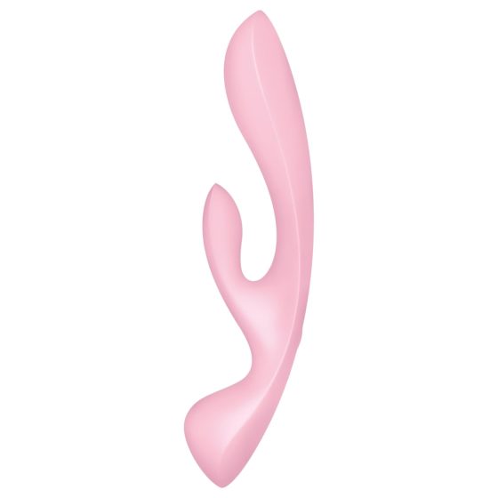 Satisfyer Triple Oh - Rechargeable Pink Vibrator with Clitoral Arm