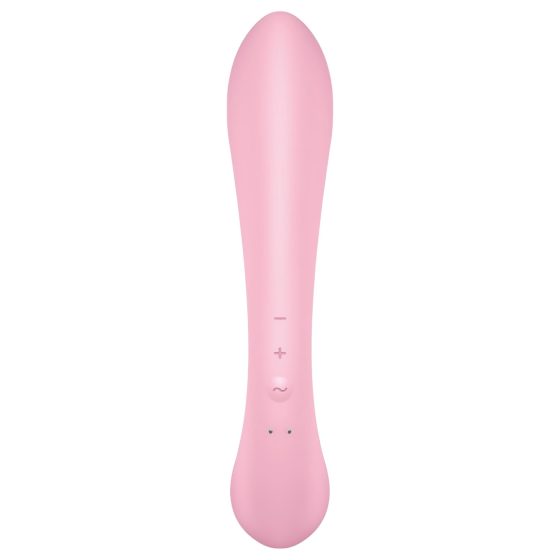 Satisfyer Triple Oh - Rechargeable Pink Vibrator with Clitoral Arm