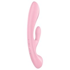   Satisfyer Triple Oh - Rechargeable Pink Vibrator with Clitoral Arm