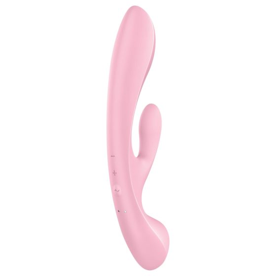 Satisfyer Triple Oh - Rechargeable Pink Vibrator with Clitoral Arm