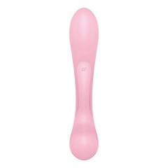 Satisfyer Triple Oh - rechargeable vibrator with wand (pink)