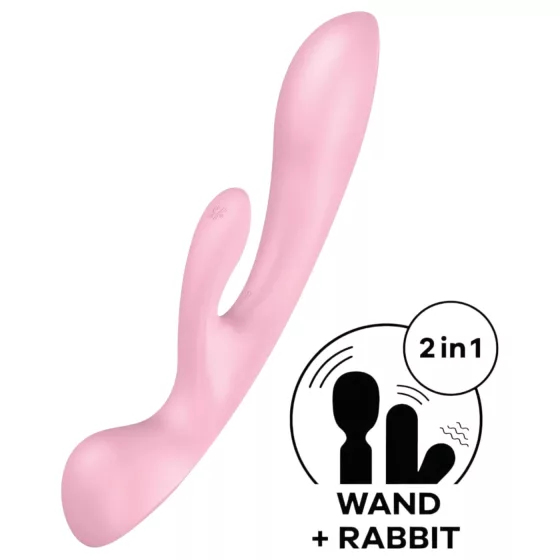 Satisfyer Triple Oh - rechargeable clitoral-arm vibrator (pink)