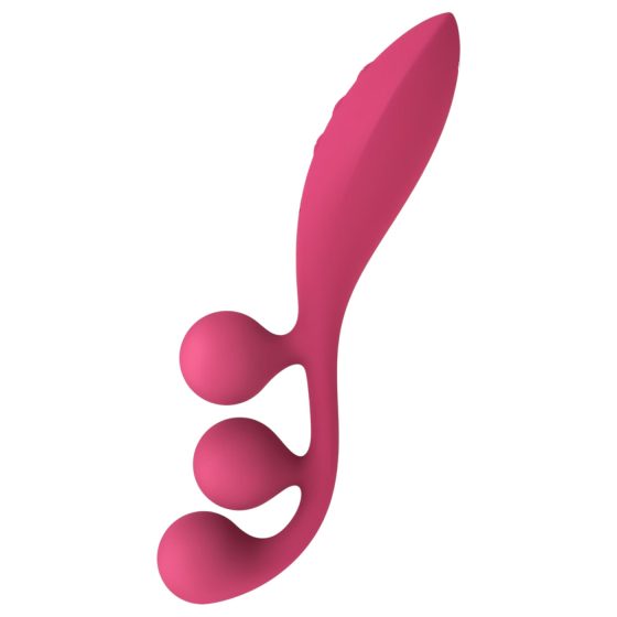 Satisfyer Tri Ball 1 - Rechargeable Multifunction Vibrator (Red)