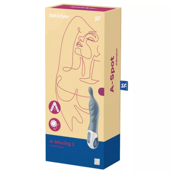 Satisfyer A-Mazing 2 - rechargeable A-spot vibrator (grey)