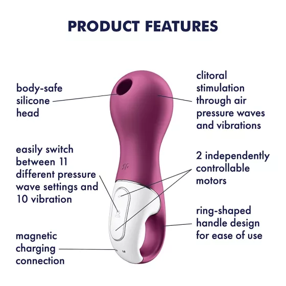 Satisfyer Lucky Libra - air‑pulse clitoral stimulator (purple)