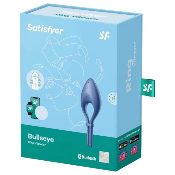 Satisfyer Bullseye - Smart Vibrating Penis Ring (Blue)