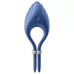 Satisfyer Duelist - rechargeable vibrating penis ring (blue)