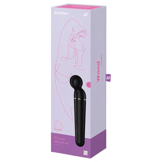 Satisfyer Planet Wand-er - massage vibrator (black)