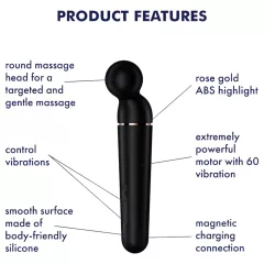 Satisfyer Planet Wand-er - massage vibrator (black)