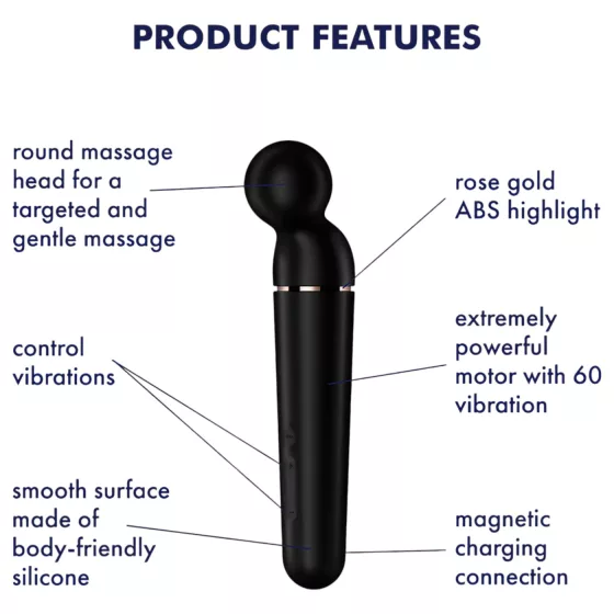 Satisfyer Planet Wand-er - massage vibrator (black)