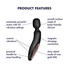 Satisfyer Wand-erland - Black Vibrating Massager