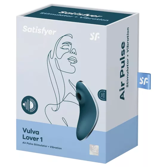 Satisfyer Vulva Lover 1 - rechargeable air‑pulse clitoral vibrator (blue)