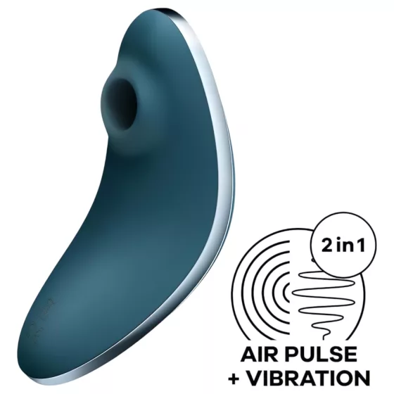 Satisfyer Vulva Lover 1 - rechargeable air‑pulse clitoral vibrator (blue)