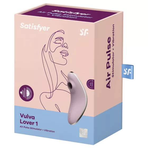 Satisfyer Vulva Lover 1 - Air Pulse Clitoral Vibrator (Violet)