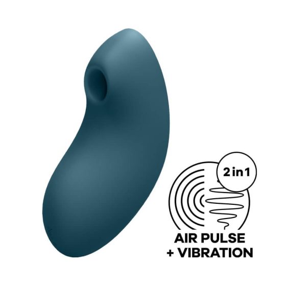 Satisfyer Vulva Lover 2 - Cordless Clitoral Vibrator (blue)